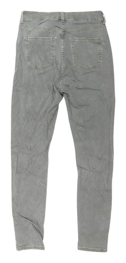 Womens UK Size 8 Marks and Spencer Slim Fit Straight Green Jeans
