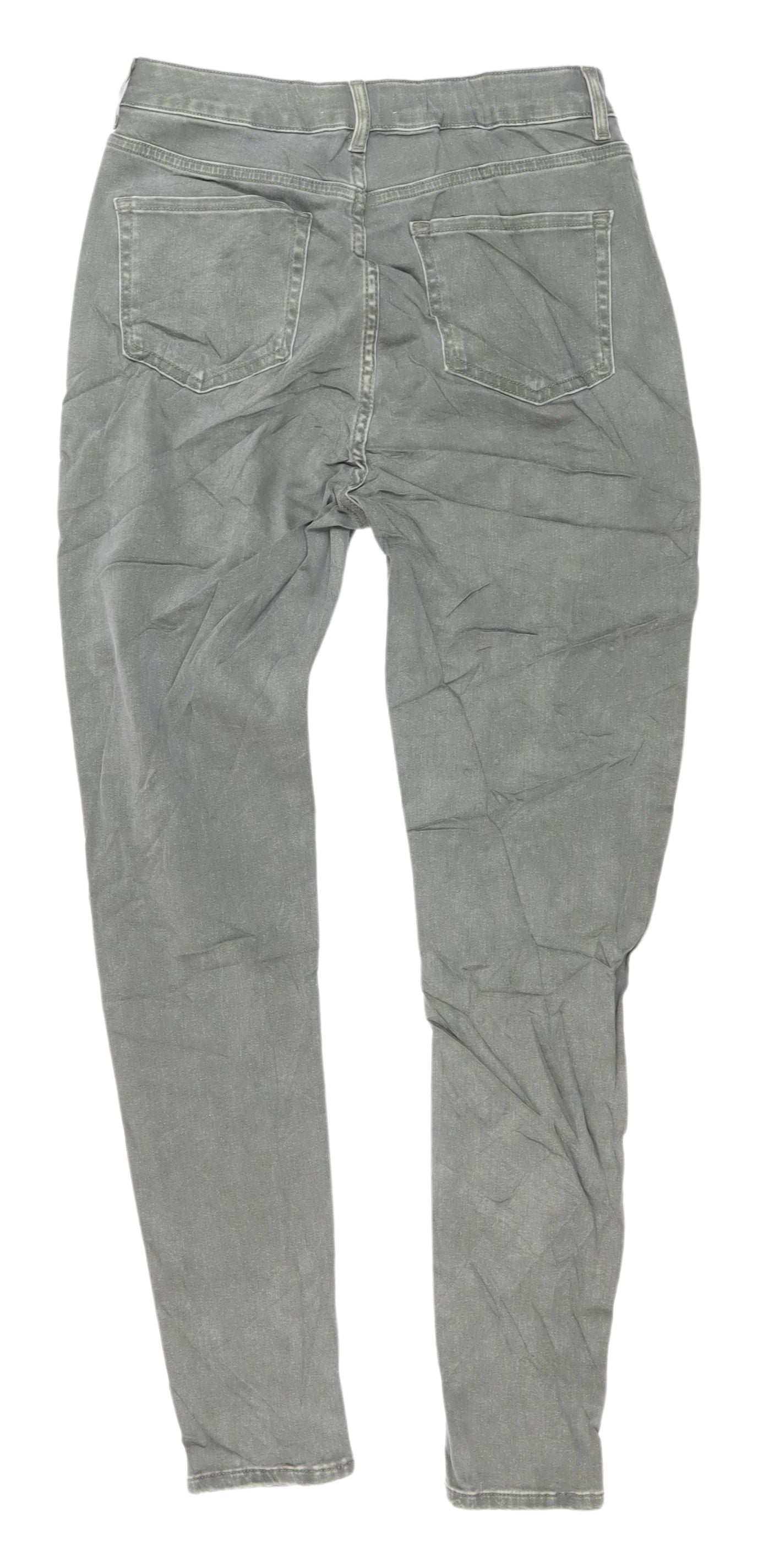 Womens UK Size 12 Marks and Spencer Regular Fit Skinny Green Jeans