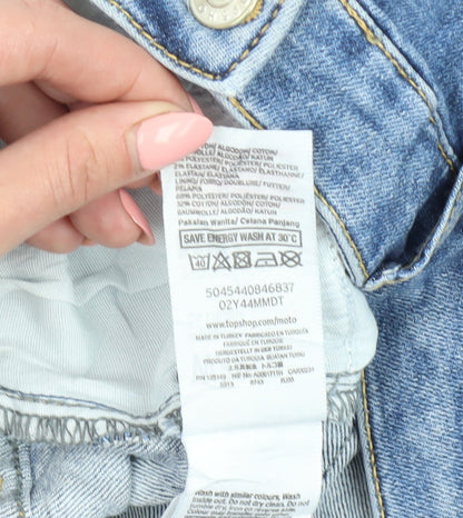 Topshop Women's Blue Skinny Denim Jeans L