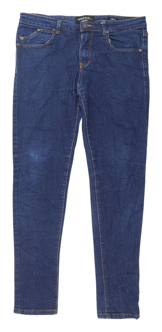 Boohoo Man Blue Skinny Stretch Jeans Men’s 32 in
