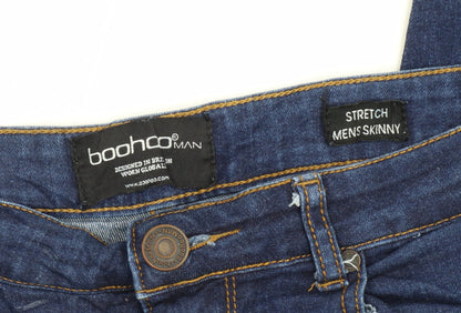 Boohoo Man Blue Skinny Stretch Jeans Men’s 32 in