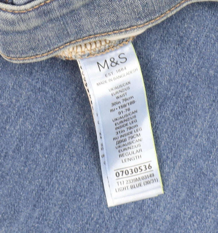 Marks and Spencer Men's Slim Blue Jeans, Size 31