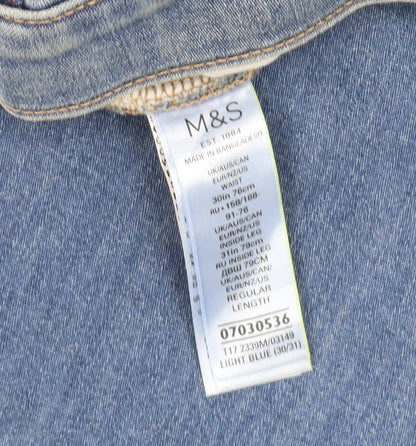 Marks and Spencer Men's Slim Blue Jeans, Size 31