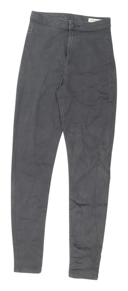 Womens UK Size 8 Marks and Spencer Regular Fit Skinny Grey Jeans