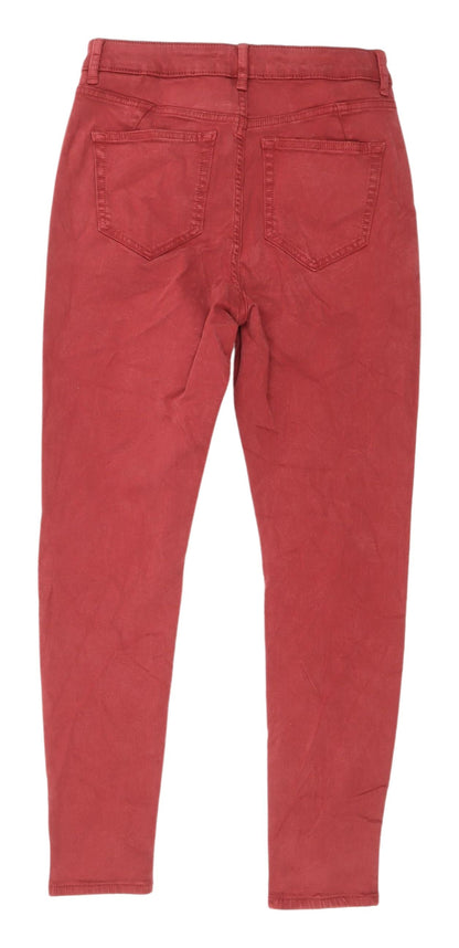 Womens UK Size 10 Marks and Spencer Regular Fit Skinny Red Jeans