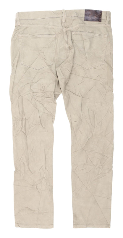 Marks and Spencer Men's Beige Slim Fit Jeans