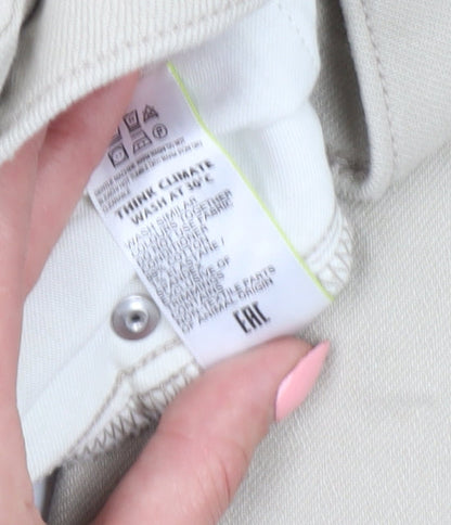 Marks and Spencer Men's Ivory Straight Jeans 30W 33L