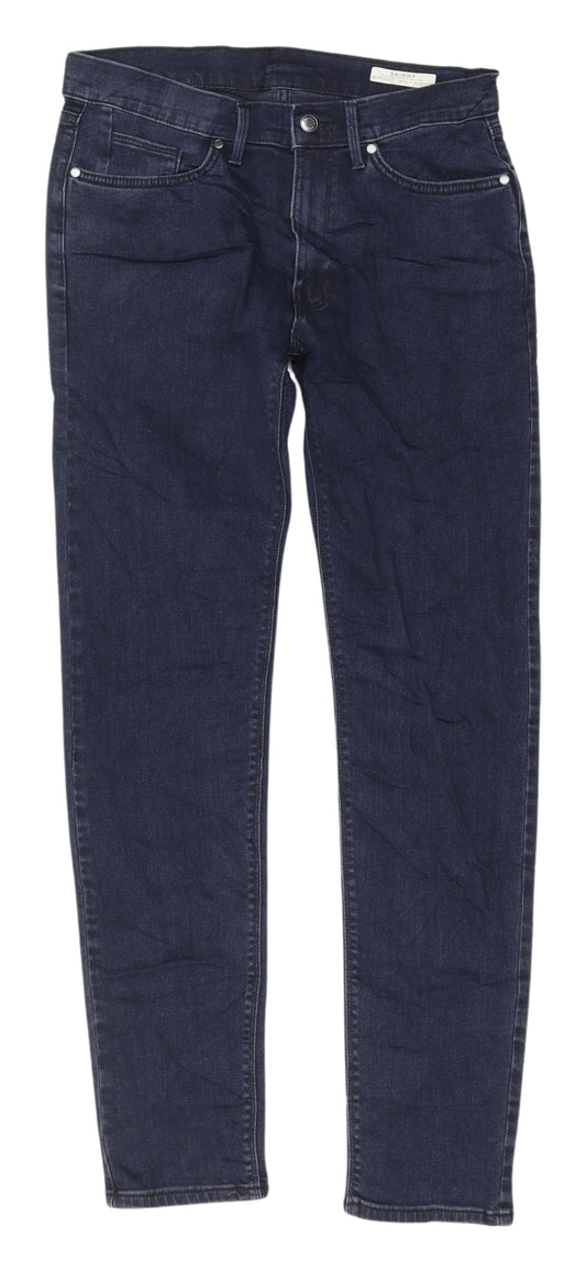 Marks & Spencer Men's Blue Skinny Jeans Size 30 Regular