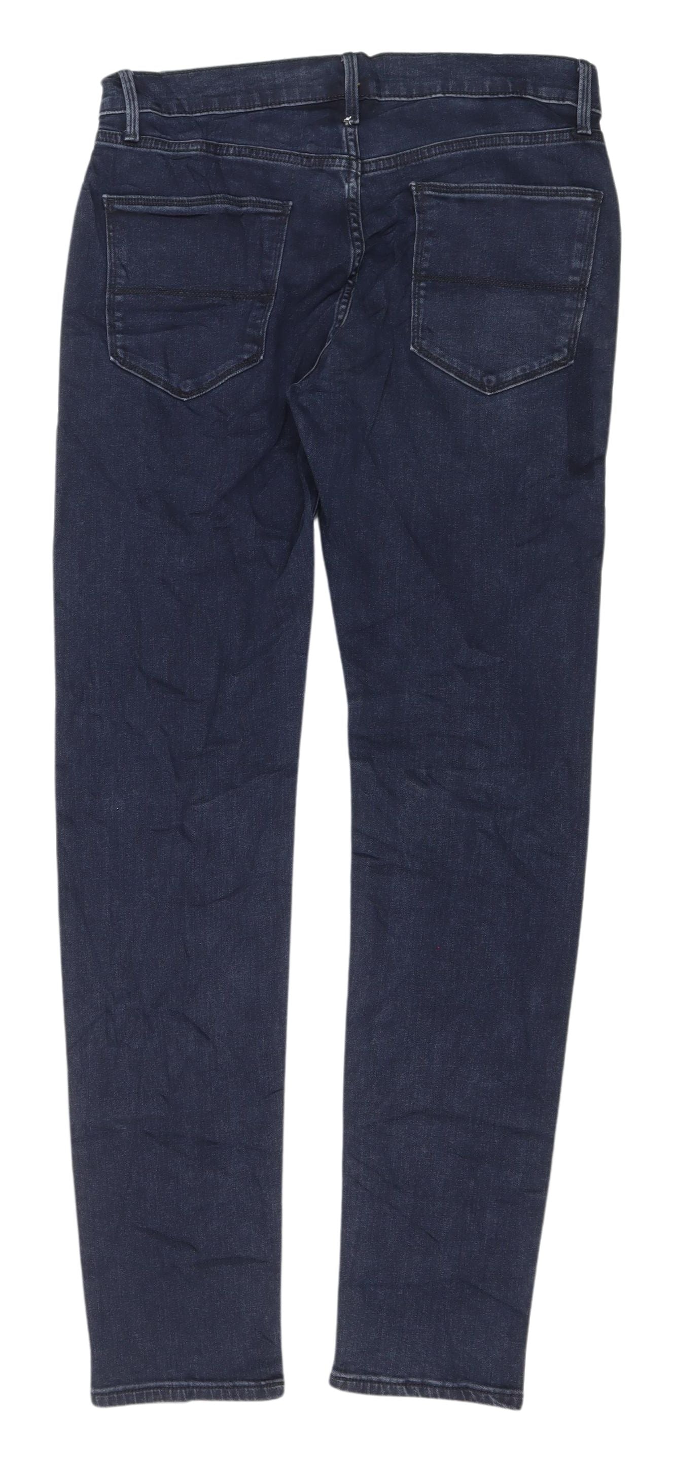 Marks & Spencer Men's Blue Skinny Jeans Size 30 Regular