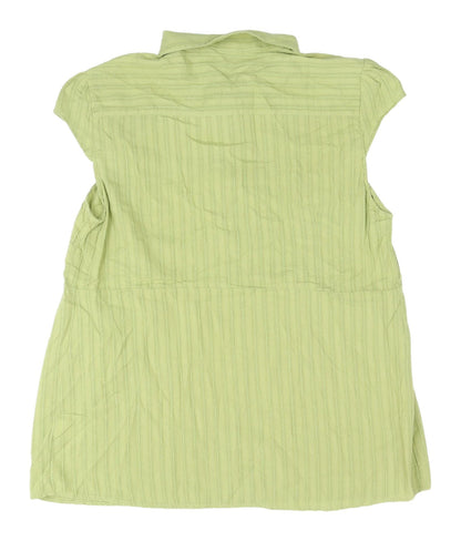 Womens UK Size 16 Marks and Spencer Green Basic Blouse