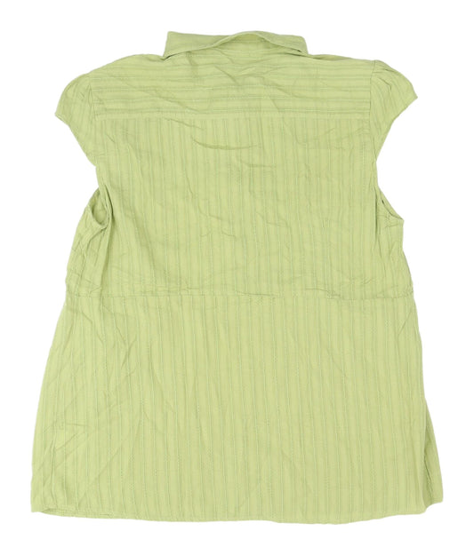 Womens UK Size 16 Marks and Spencer Green Basic Blouse