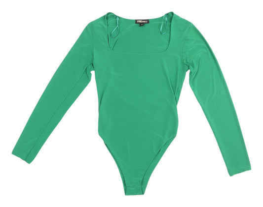 Womens UK Size M Pink Vanilla Green Basic Blouse