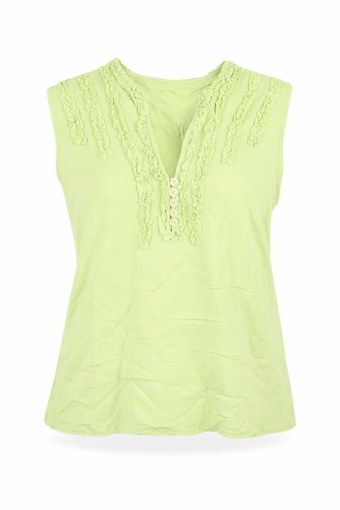 Womens UK Size 16 Just Elegance Green Basic Blouse