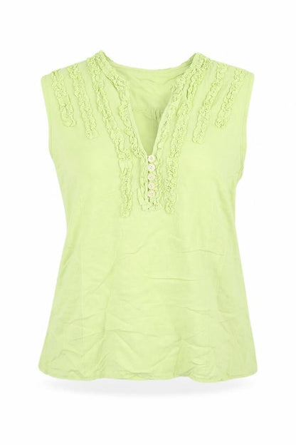 Womens UK Size 16 Just Elegance Green Basic Blouse