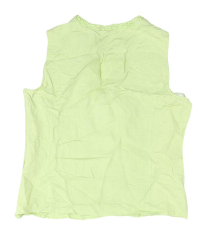 Womens UK Size 16 Just Elegance Green Basic Blouse