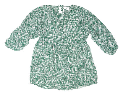 Daisy Street Green Floral Shift Dress, UK 10, New
