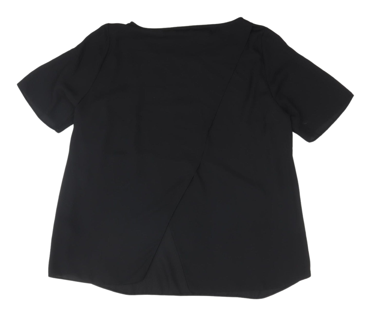 Womens UK Size 14 Label Be Black Basic Blouse
