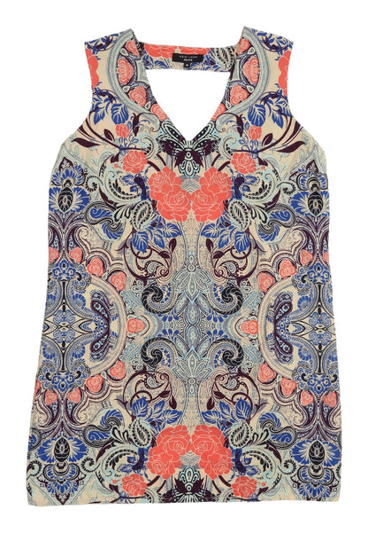 Womens UK Size 10 New Look Multicoloured Tunic Blouse