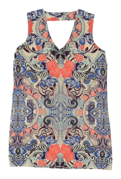Womens UK Size 10 New Look Multicoloured Tunic Blouse