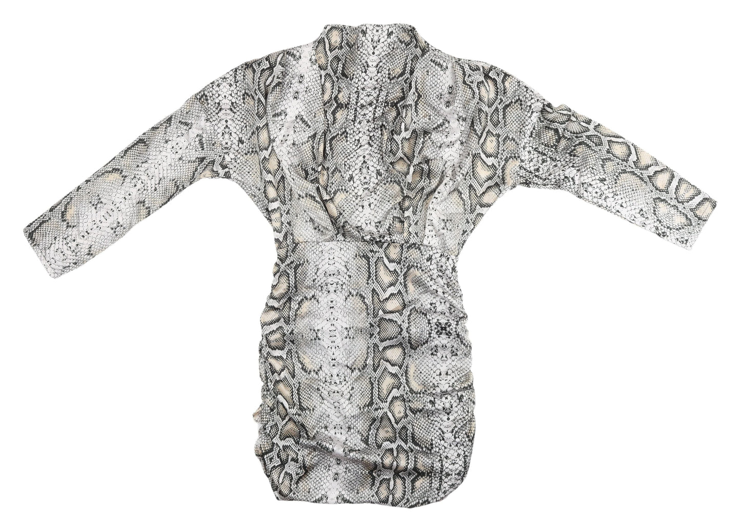 I Saw It First Womens Grey Animal Print Dress S
