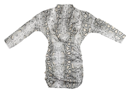 I Saw It First Womens Grey Animal Print Dress S