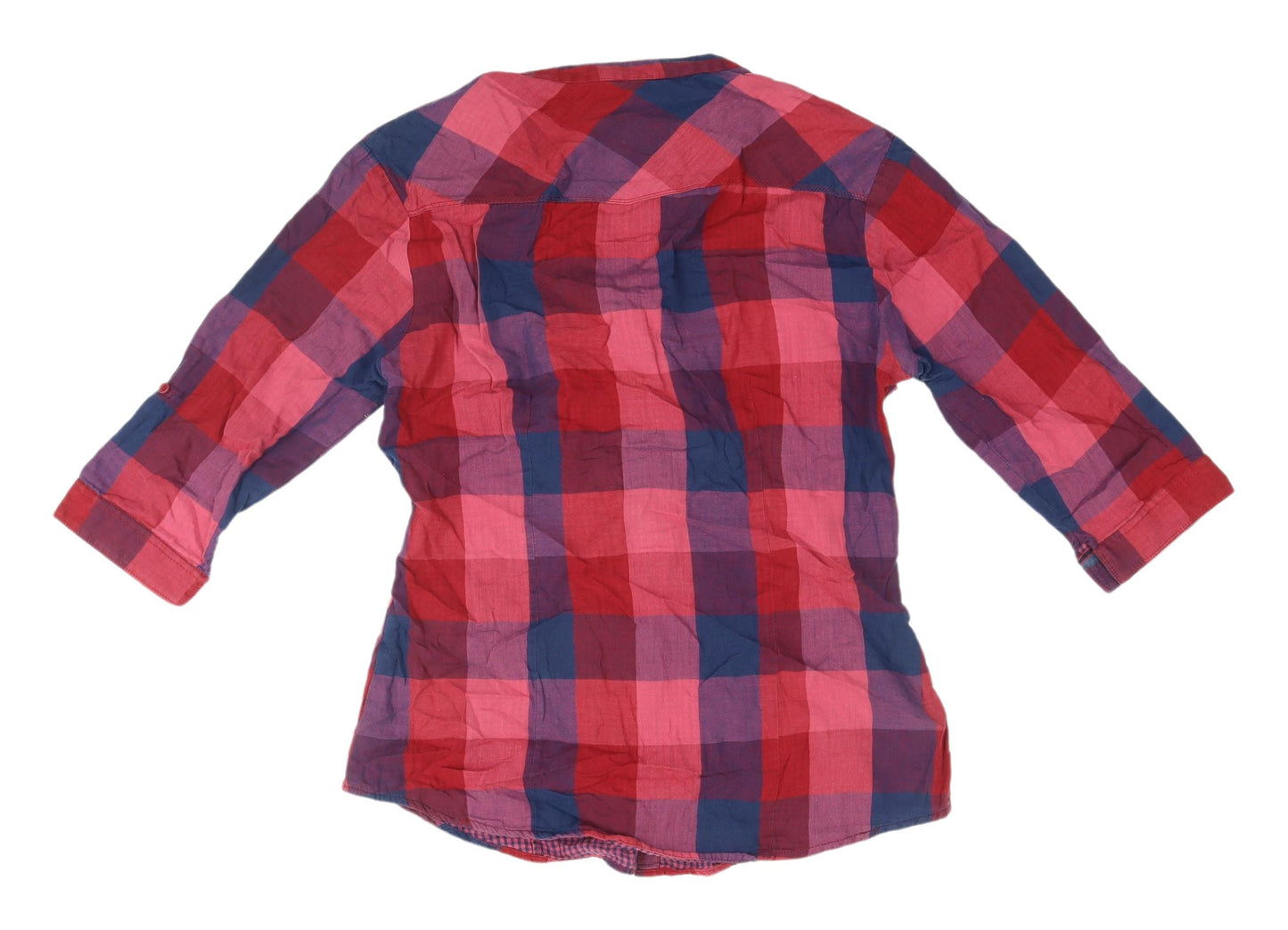 Crimsoune Club Women's Red Check Button-Up Shirt XL