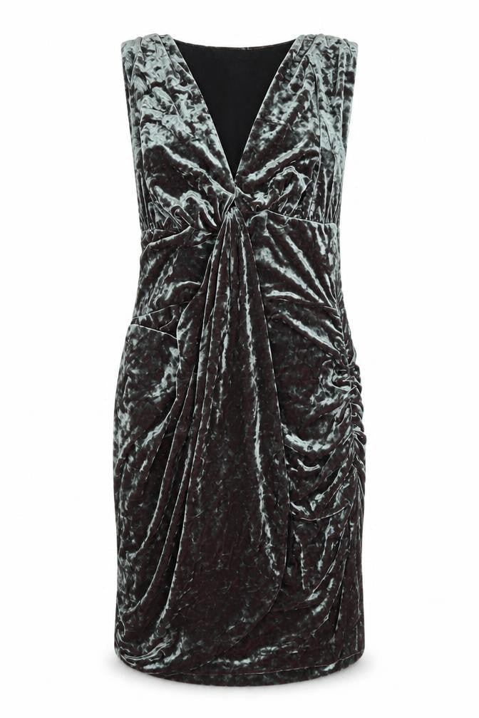 ASOS Women’s Grey Velvet Bodycon Dress Size 10