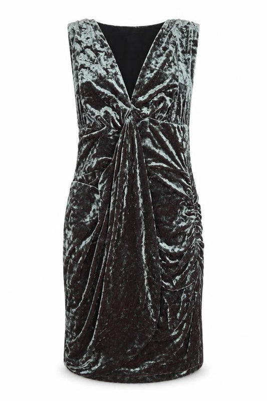 ASOS Women’s Grey Velvet Bodycon Dress Size 10