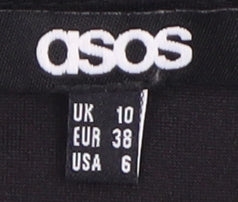 ASOS Women’s Grey Velvet Bodycon Dress Size 10
