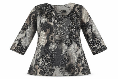 Womens UK Size M BASSINI Multicoloured Tunic Blouse