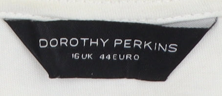 Womens UK Size 16 Dorothy Perkins Multicoloured Basic T-Shirt