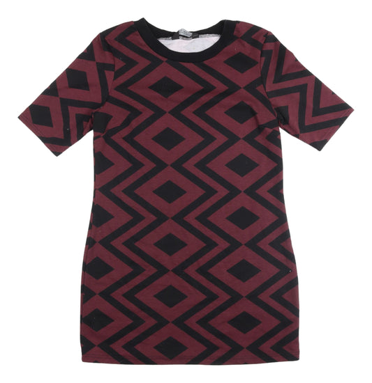 Dorothy Perkins Women's Geometric T-Shirt Dress, Size 12
