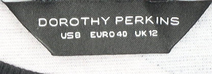 Dorothy Perkins Women's Geometric T-Shirt Dress, Size 12