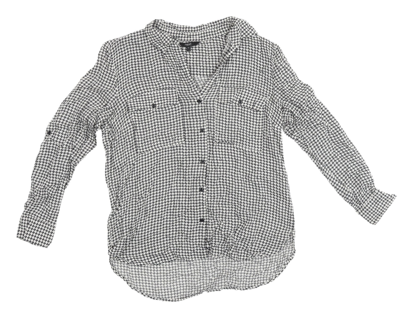 Womens UK Size 12 NEXT Black  Button-Up