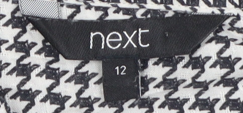Womens UK Size 12 NEXT Black  Button-Up