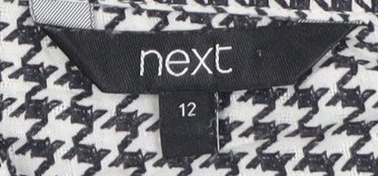 Womens UK Size 12 NEXT Black  Button-Up