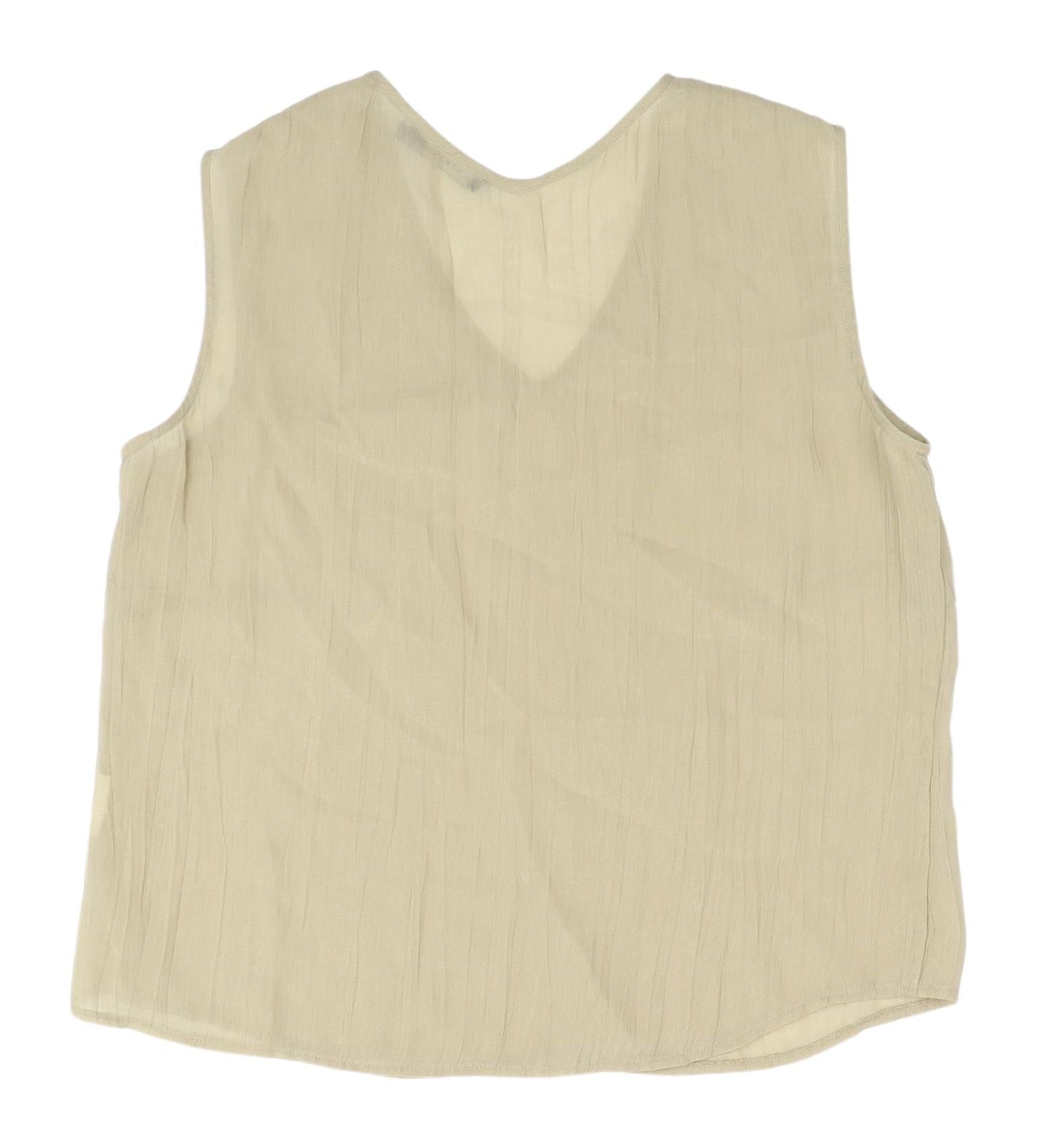 Womens UK Size 14 VERSE Beige Basic Tank