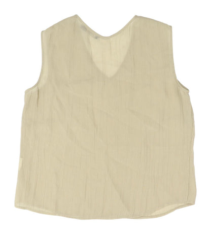 Womens UK Size 14 VERSE Beige Basic Tank