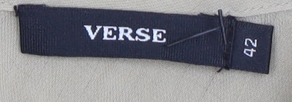 Womens UK Size 14 VERSE Beige Basic Tank