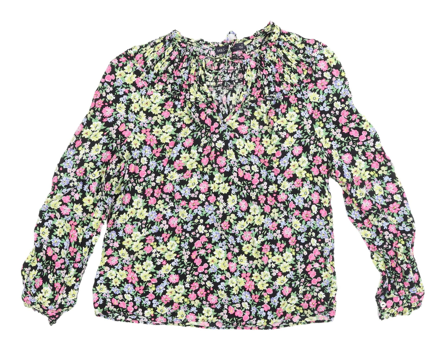 Womens UK Size 12 Marks and Spencer Multicoloured Tunic Blouse