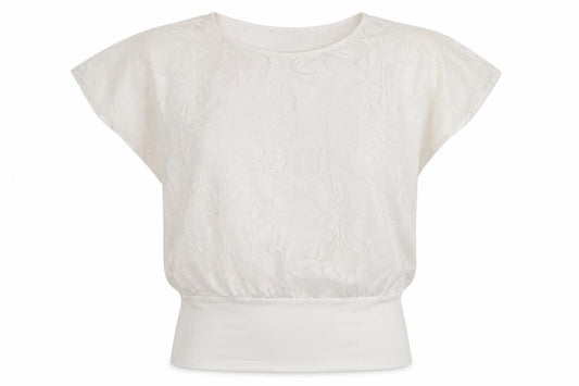 Front view of Roman Ivory Floral Blouse, size UK 10, Women’s, Summer Style