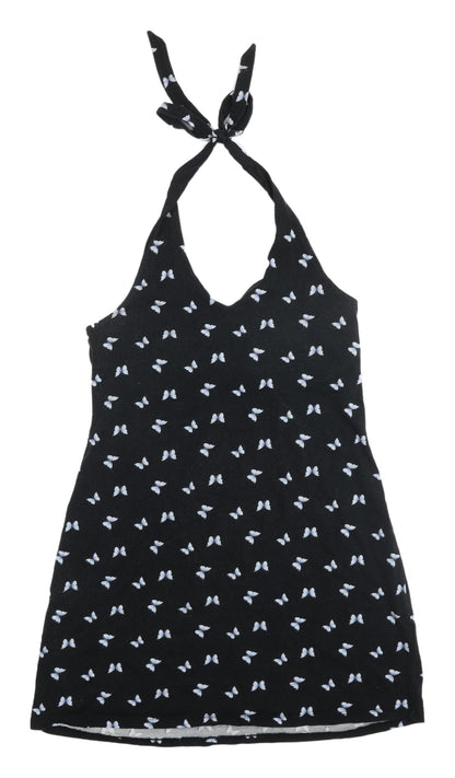Hollister Black Slip Dress L Womens Summer Halter