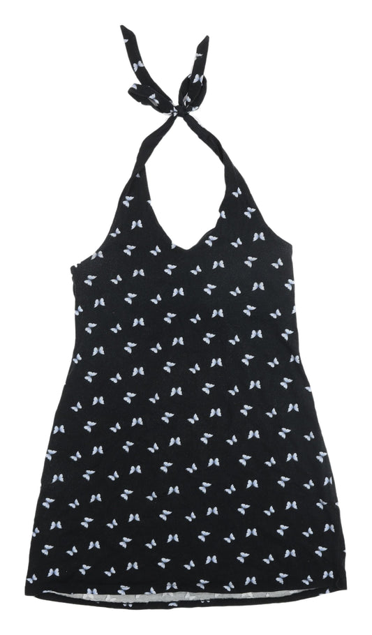 Hollister Black Slip Dress L Womens Summer Halter