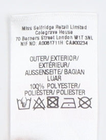 Miss Selfridge Women Ivory Cold Shoulder Blouse