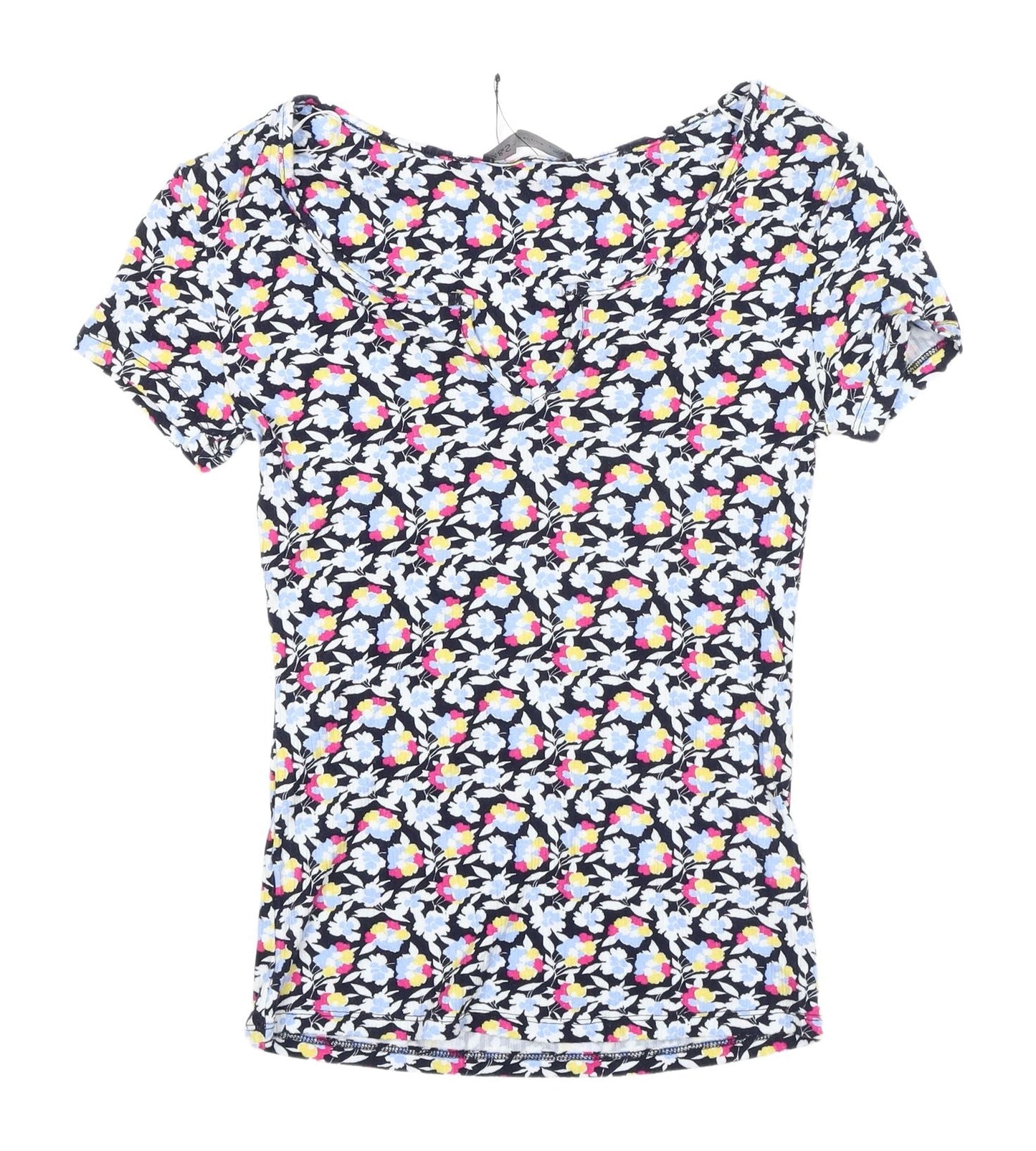 Womens UK Size 6 Marks and Spencer Multicoloured Basic T-Shirt