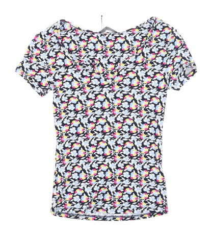Womens UK Size 6 Marks and Spencer Multicoloured Basic T-Shirt