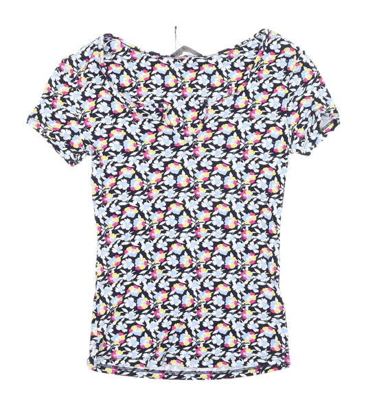 Womens UK Size 6 Marks and Spencer Multicoloured Basic T-Shirt