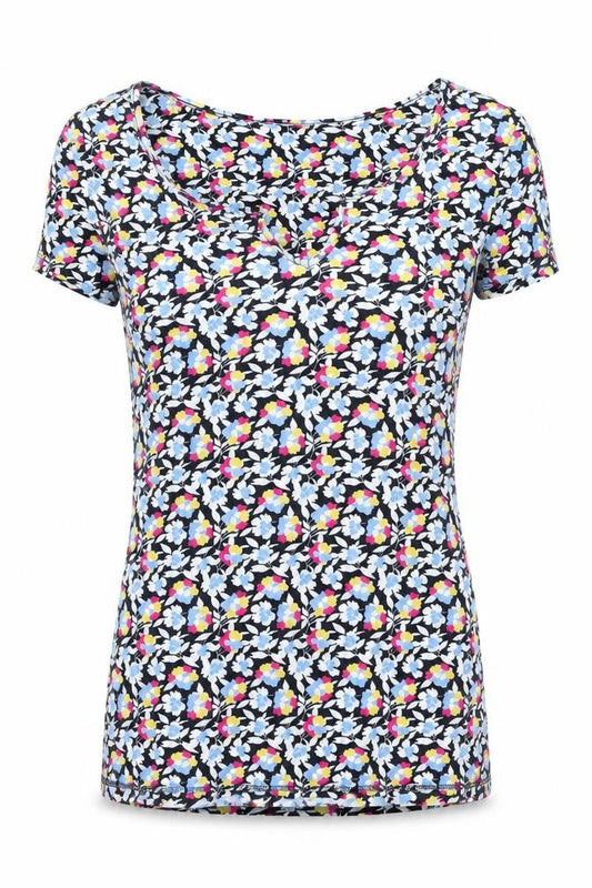 Womens UK Size 6 Marks and Spencer Multicoloured Basic T-Shirt