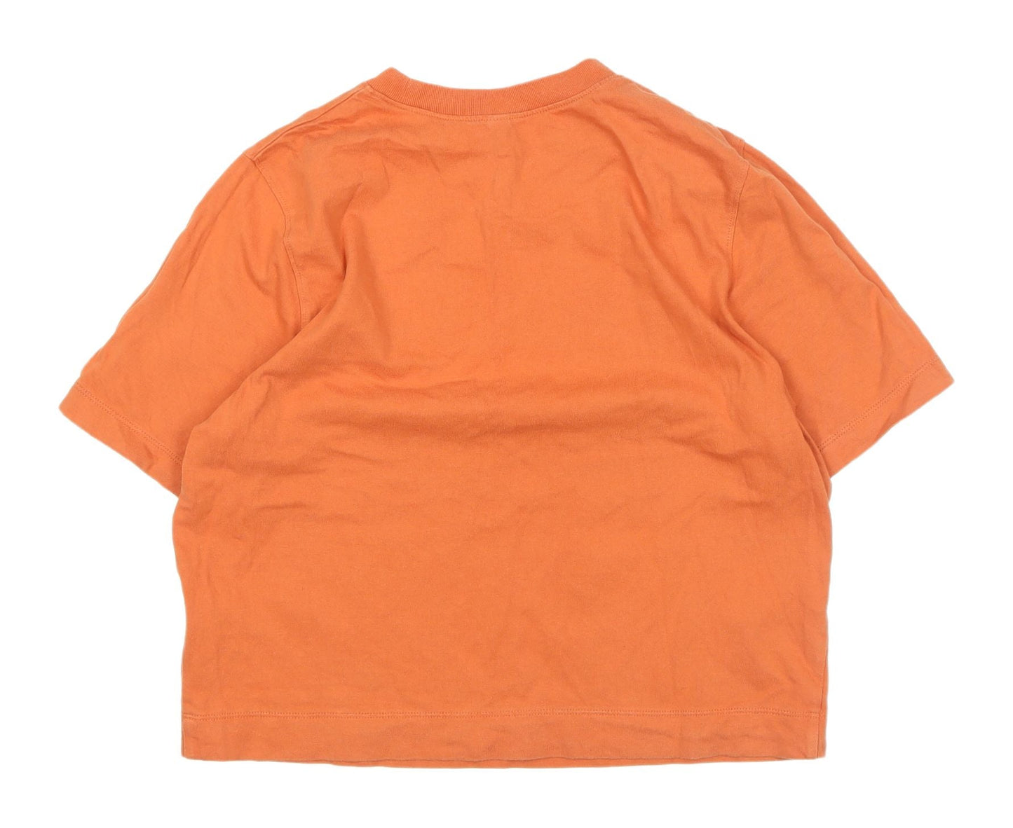 Womens UK Size XS Uniqlo Orange Basic T-Shirt