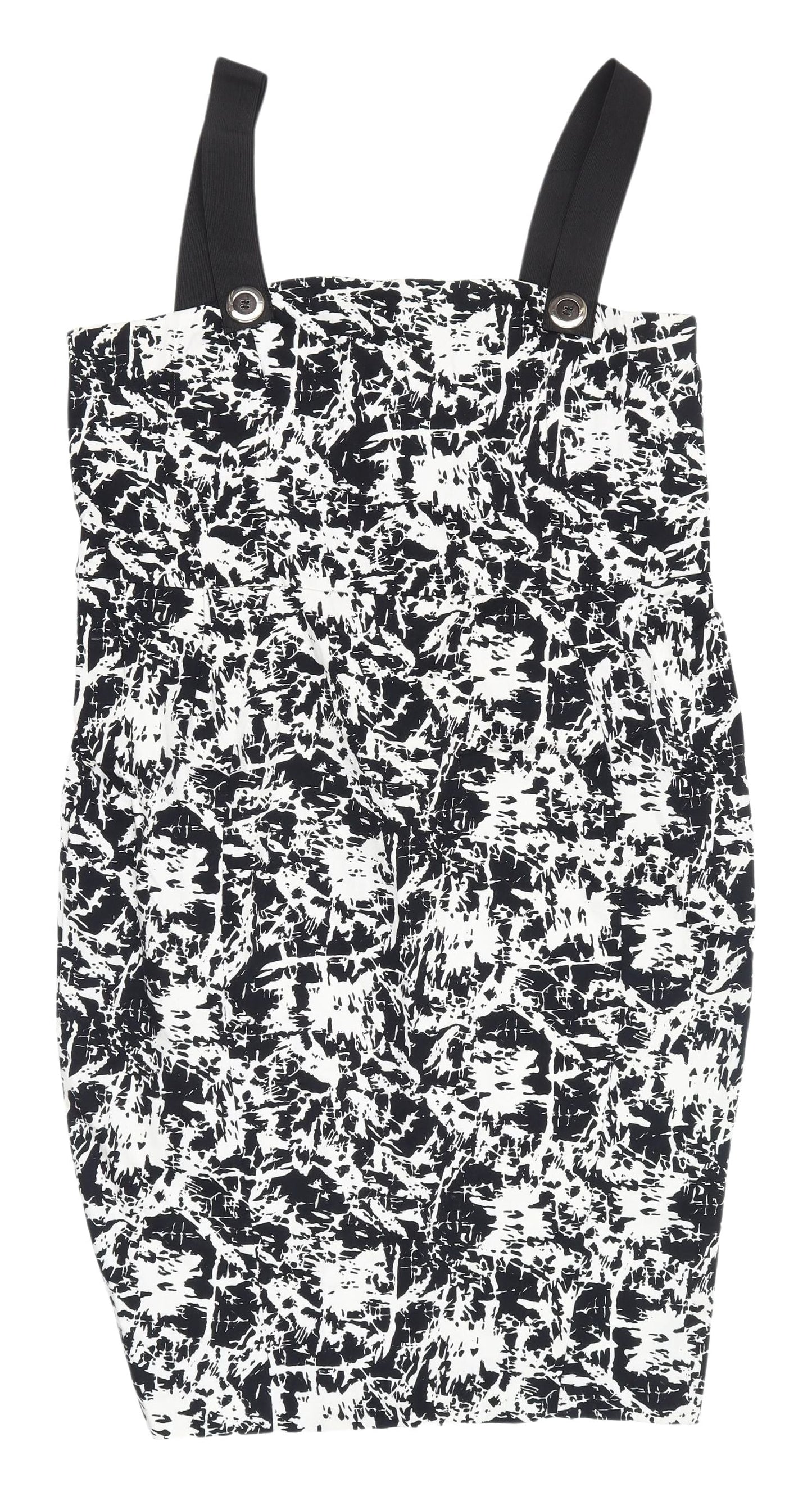 River Island Women's Sleeveless Monochrome Dress Size 18